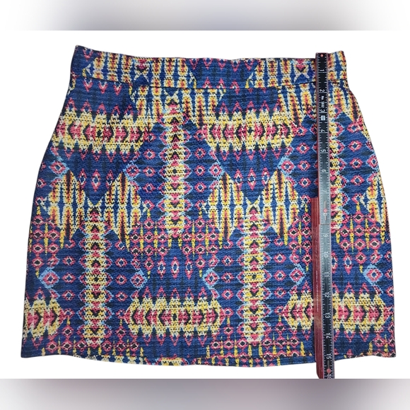 Sam Edelman Bohemian Rhapsody Metallic A-Line Mini Skirt, Womens 4 - Picture 7 of 9